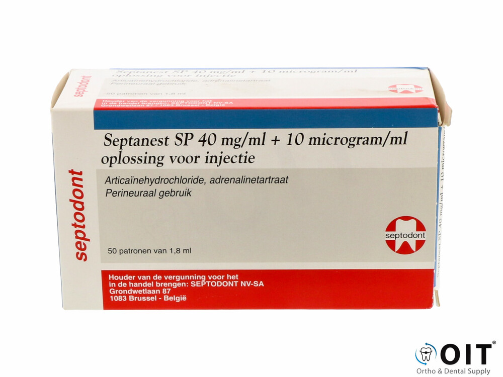 Verdovingsvloeistof Septanest-N 40mg