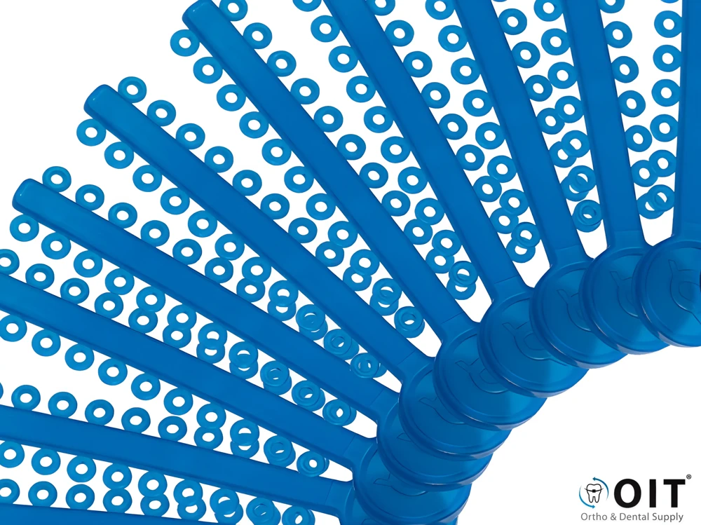 Elastomeric Ties Modular Crystal Blue