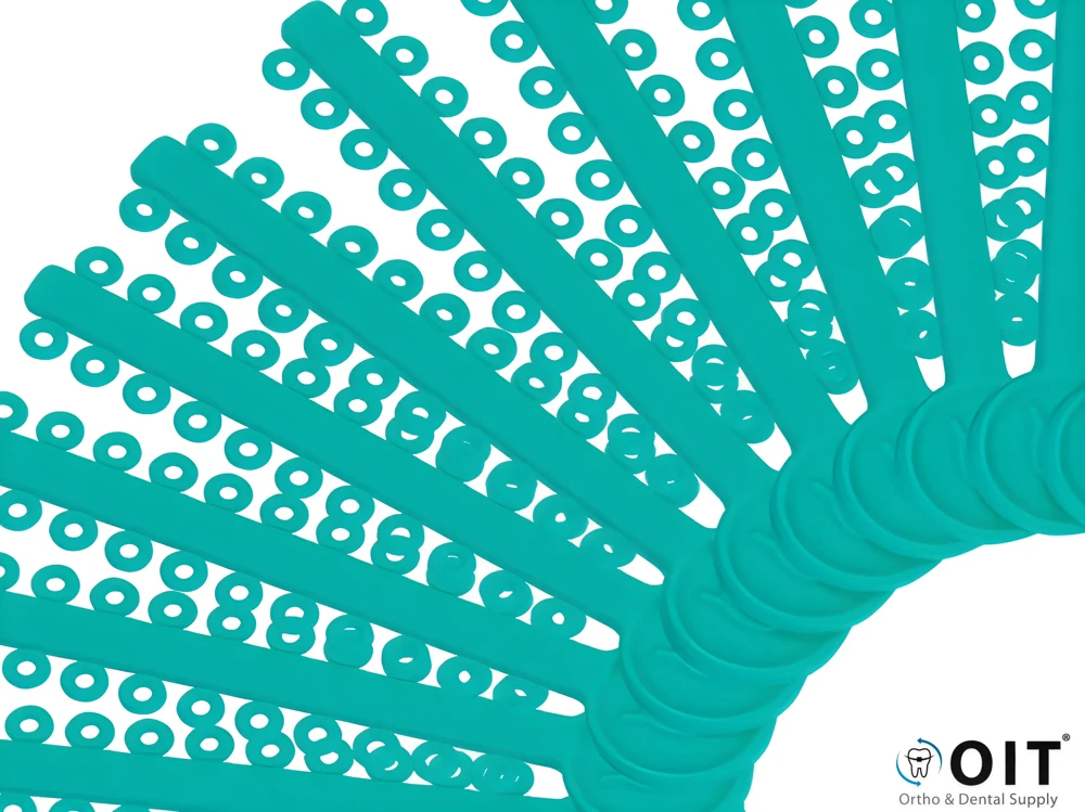 Elastomeric Ties Modular Pearl Green