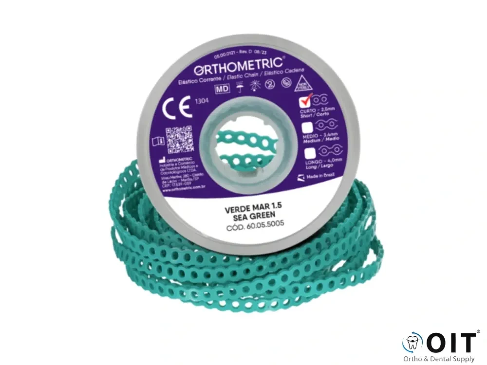Elastomeric Chain Short Sea Green