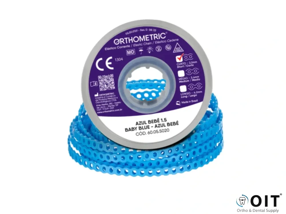 Elastomeric Chain Short Baby Blue