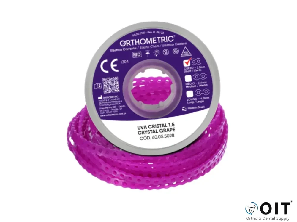 Elastomeric Chain Short Crystal Grape