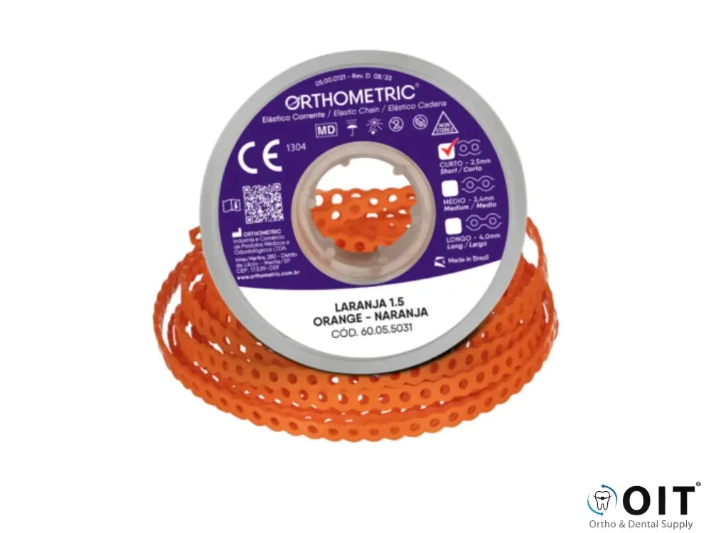 Elastomeric Chain Short Orange