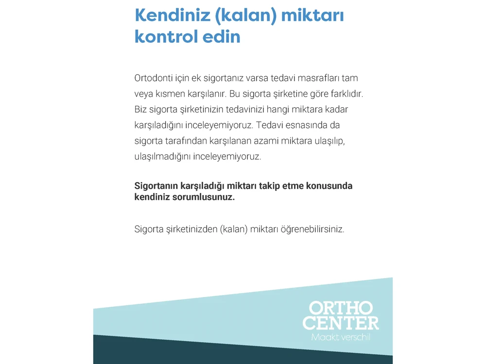 Orthocenter Flyer Vergoeding TURKS