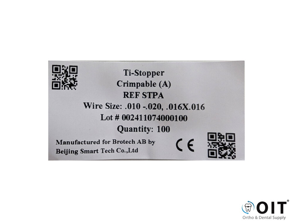 Crimpable Ti Stops A .010 - .020